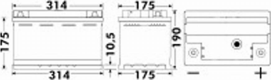 Exide 580 35 - Batterie de démarrage cwaw.fr