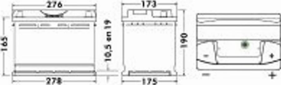 Exide 574 12 - Batterie de démarrage cwaw.fr