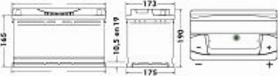 Exide 600 38 - Batterie de démarrage cwaw.fr