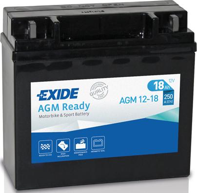 Exide AGM12-18 - Batterie de démarrage cwaw.fr