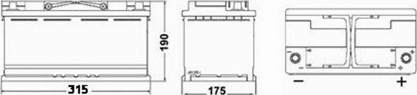 Exide AGM800 - Batterie de démarrage cwaw.fr