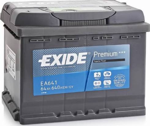 Exide EA641 - Batterie de démarrage cwaw.fr