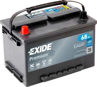 Exide _EA681 - Batterie de démarrage cwaw.fr