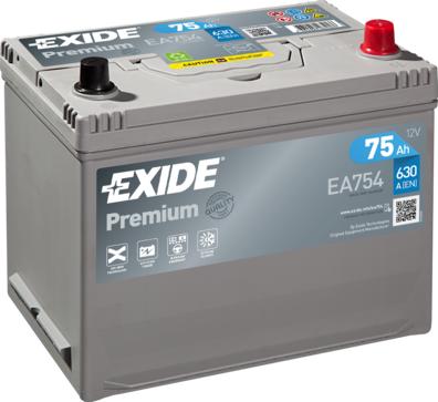 Exide EA754 - Batterie de démarrage cwaw.fr