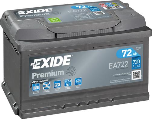 Exide EA722 - Batterie de démarrage cwaw.fr