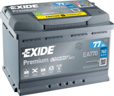 Exide EA770 - Batterie de démarrage cwaw.fr