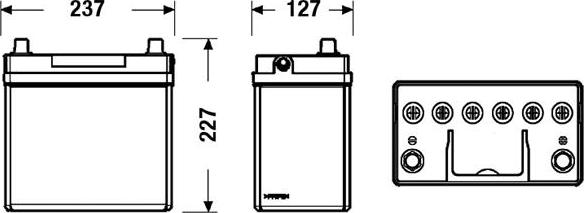 Exide EB454 - Batterie de démarrage cwaw.fr