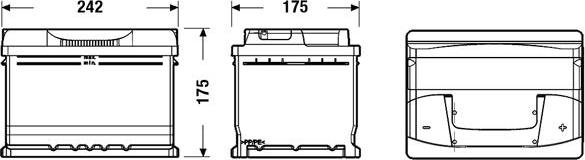 Exide EB542 - Batterie de démarrage cwaw.fr