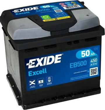 Exide EB500 - Batterie de démarrage cwaw.fr