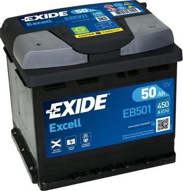 Exide EB501 - Batterie de démarrage cwaw.fr