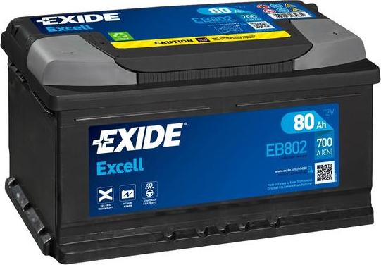 Exide EB802 - Batterie de démarrage cwaw.fr