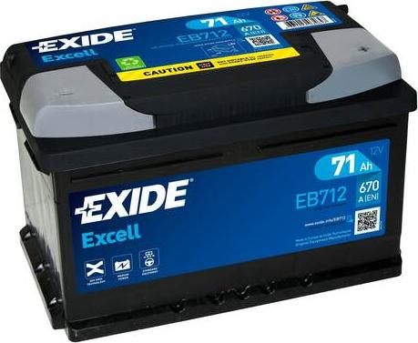 Exide EB712 - Batterie de démarrage cwaw.fr