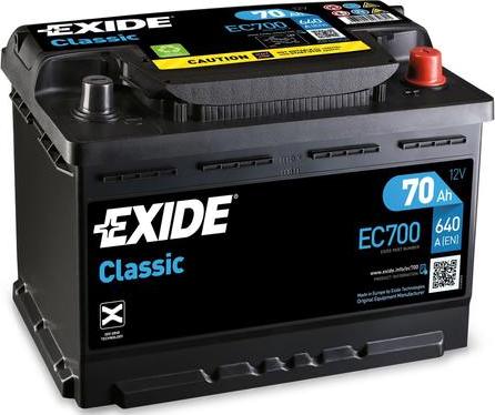 Exide EC700 - Batterie de démarrage cwaw.fr