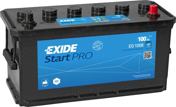 Exide EG1008 - Batterie de démarrage cwaw.fr