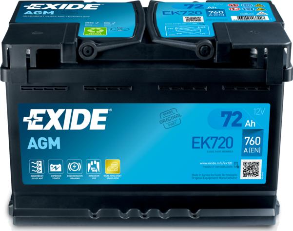 Exide EK720 - Batterie de démarrage cwaw.fr