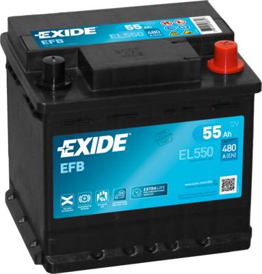 Exide EL550 - Batterie de démarrage cwaw.fr