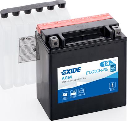 Exide ETX20CH-BS - Batterie de démarrage cwaw.fr