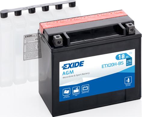 Exide ETX20H-BS - Batterie de démarrage cwaw.fr