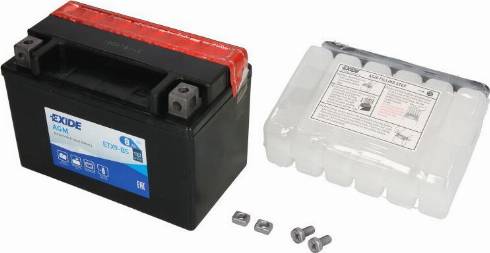 Exide YTX9-BS - Démarreur cwaw.fr