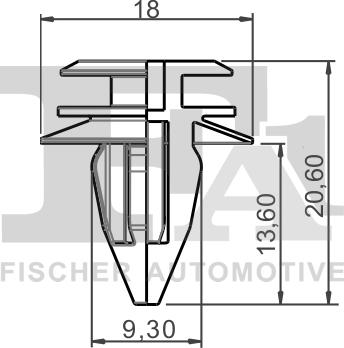 FA1 10-40027.5 - Clip, enjoliveur cwaw.fr