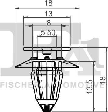 FA1 11-40002.10 - Clip, enjoliveur cwaw.fr