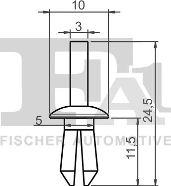 FA1 11-20002.5 - Clip, enjoliveur cwaw.fr