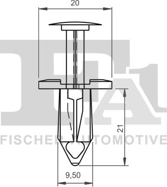 FA1 11-20020.5 - Clip, enjoliveur cwaw.fr