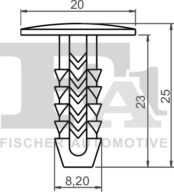 FA1 33-10016.5 - Clip, enjoliveur cwaw.fr