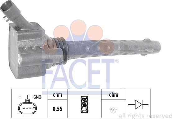 FACET 9.6388 - Bobine d'allumage cwaw.fr