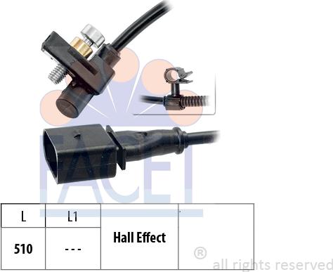 FACET 9.0446 - Capteur d'angle, vilebrequin cwaw.fr