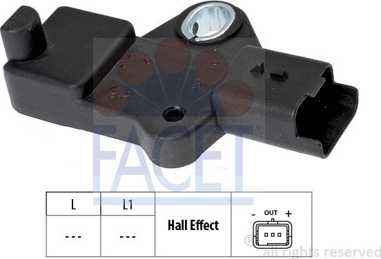 FACET 9.0524 - Capteur d'angle, vilebrequin cwaw.fr