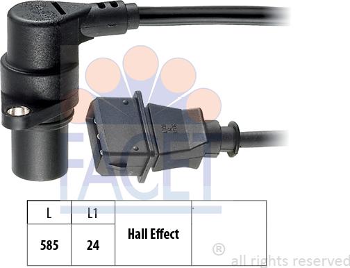 FACET 9.0082 - Capteur d'angle, vilebrequin cwaw.fr