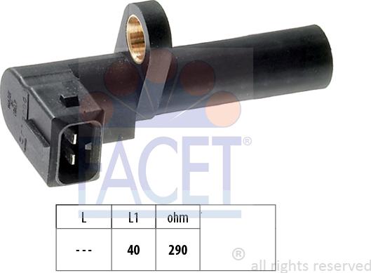 FACET 9.0036 - Capteur d'angle, vilebrequin cwaw.fr