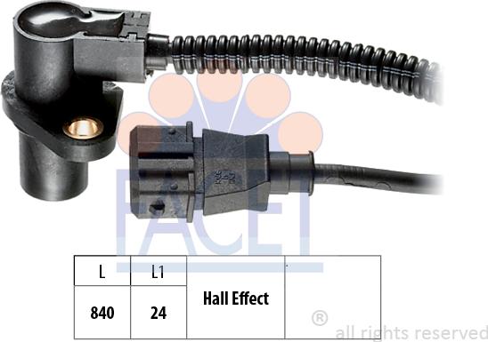 FACET 9.0314 - Capteur d'angle, vilebrequin cwaw.fr