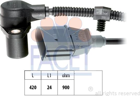 FACET 9.0320 - Capteur d'angle, vilebrequin cwaw.fr