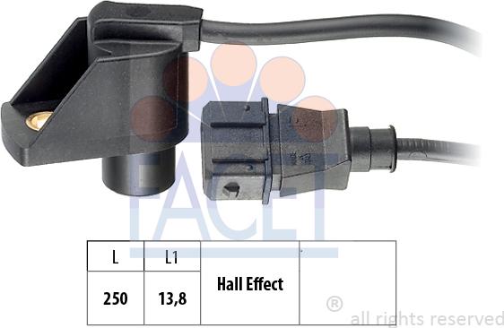 FACET 9.0245 - Capteur, position d'arbre à cames cwaw.fr