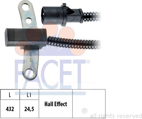 FACET 9.0253 - Capteur d'angle, vilebrequin cwaw.fr