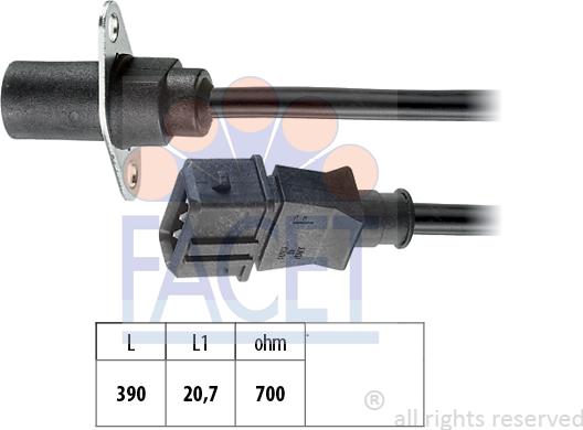 FACET 9.0270 - Capteur d'angle, vilebrequin cwaw.fr