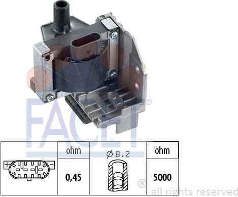 FACET 9.8003 - Bobine d'allumage cwaw.fr