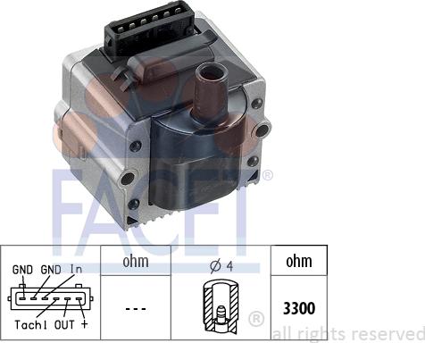 FACET 9.8116 - Bobine d'allumage cwaw.fr