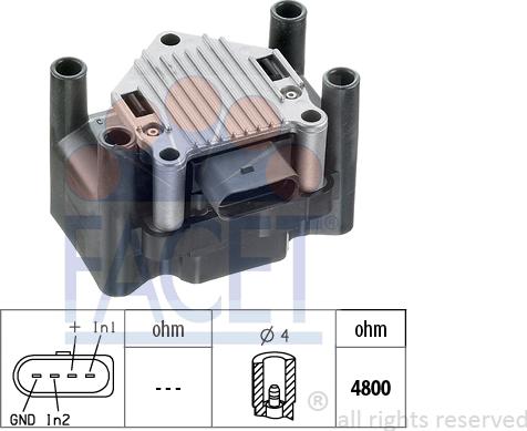 FACET 9.8120 - Bobine d'allumage cwaw.fr