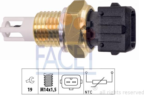 FACET 10.4016 - Capteur, température de l'air d'admission cwaw.fr