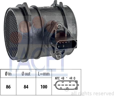 FACET 10.1499 - Débitmètre de masse d'air cwaw.fr