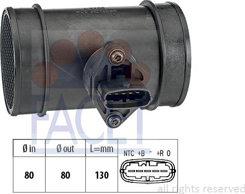 FACET 10.1445 - Débitmètre de masse d'air cwaw.fr