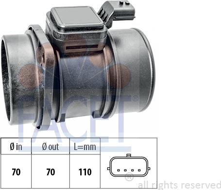 FACET 10.1454 - Débitmètre de masse d'air cwaw.fr