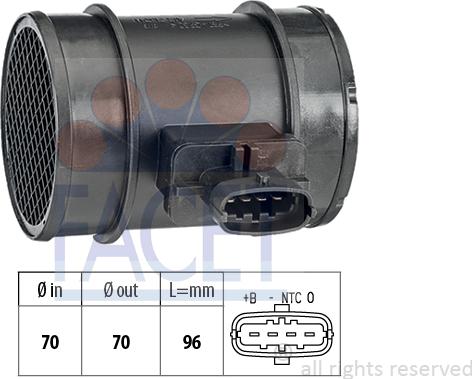 FACET 10.1413 - Débitmètre de masse d'air cwaw.fr