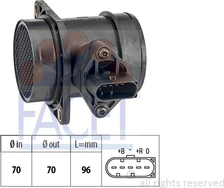 FACET 10.1439 - Débitmètre de masse d'air cwaw.fr