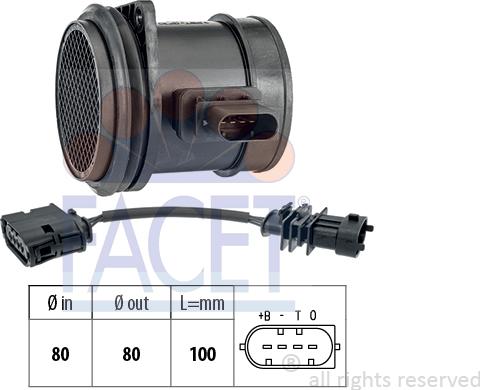 FACET 10.1556 - Débitmètre de masse d'air cwaw.fr