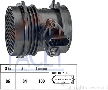 FACET 10.1064 - Débitmètre de masse d'air cwaw.fr