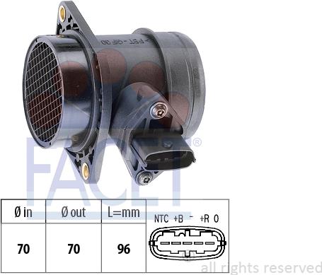 FACET 10.1031 - Débitmètre de masse d'air cwaw.fr